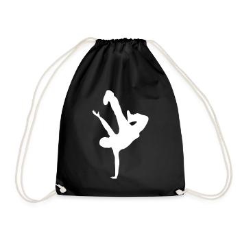 Imprimé silhouette acrobatique - Sac de sport léger - noir - Devant