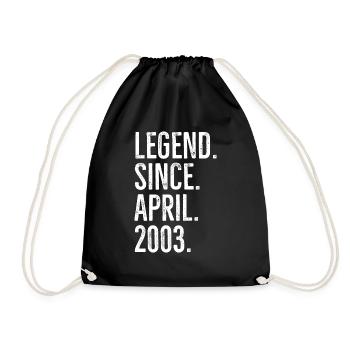 Légende depuis avril 2003 - Sac de sport léger - noir - Devant
