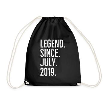 Legend Since July 2019 - Drawstring Bag - black - Front