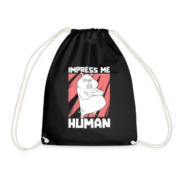 Éleveur de porcs Éleveur de porcs Éleveur de porcs - Sac de sport léger - noir - Devant