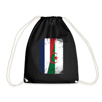 France Algérie Drapeau Algérie Cadeau Algérien - Sac de sport léger - noir - Devant