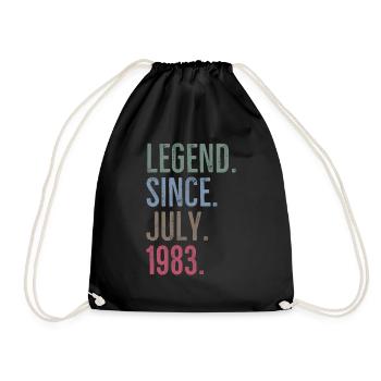 Légende depuis juillet 1983 - Sac de sport léger - noir - Devant