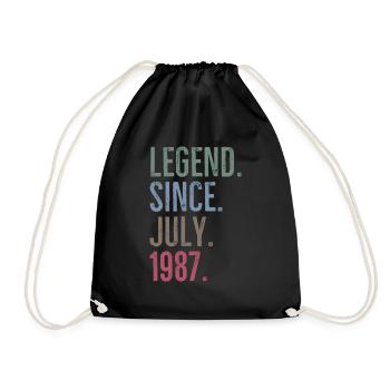 Légende depuis juillet 1987 - Sac de sport léger - noir - Devant