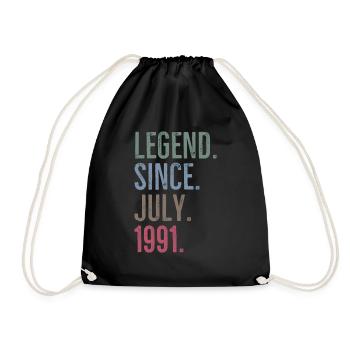 Légende depuis juillet 1991 - Sac de sport léger - noir - Devant