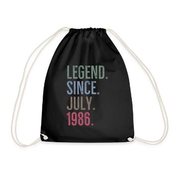 Légende depuis juillet 1986 - Sac de sport léger - noir - Devant