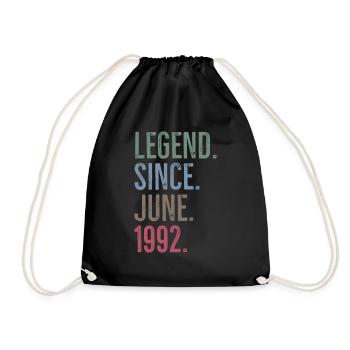Légende depuis juin 1992 - Sac de sport léger - noir - Devant