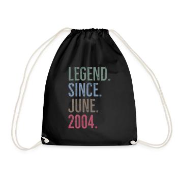 Légende depuis juin 2004 - Sac de sport léger - noir - Devant