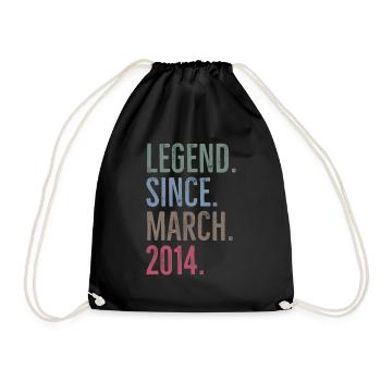 Légende depuis mars 2014 - Sac de sport léger - noir - Devant