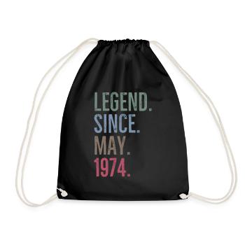Légende depuis mai 1974 - Sac de sport léger - noir - Devant