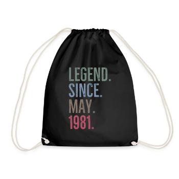 Légende depuis mai 1981 - Sac de sport léger - noir - Devant