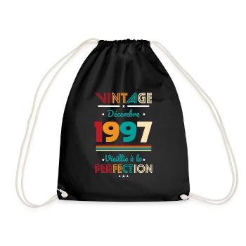 Anniversaire 25 ans - Décembre 1997 Vintage - Sac de sport léger - noir - Devant