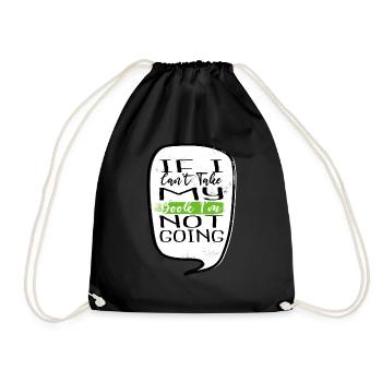 birthday books lover quotes quote literary - Drawstring Bag - black - Front