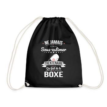 Sous-estimer une trentenaire qui fait de la boxe - Sac de sport léger - noir - Devant