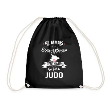 Sous-estimer une trentenaire qui fait du judo - Sac de sport léger - noir - Devant