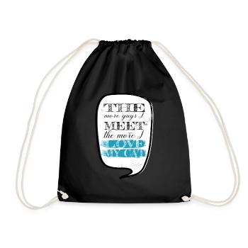 animal love cat owner present pet lover - Turnbeutel - Schwarz - Vorne