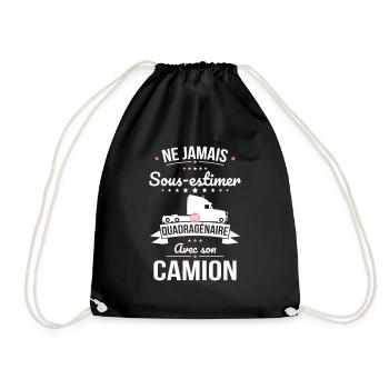 Sous-estimer une quadragénaire avec son camion - Sac de sport léger - noir - Devant