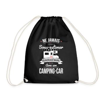 Sous-estimer une quadragénaire avec camping-car - Sac de sport léger - noir - Devant