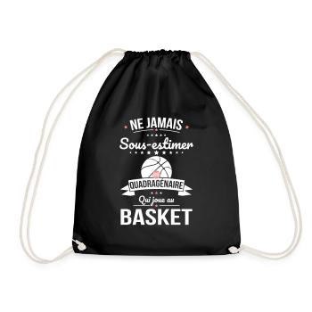 Sous-estimer une quadragénaire qui joue au basket - Sac de sport léger - noir - Devant