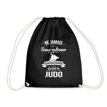 Sous-estimer une quadragénaire qui fait du judo - Sac de sport léger - noir - Devant