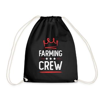 Farming Crew - Turnbeutel - Schwarz - Vorne