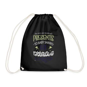 birthday present idea bodybuilding awesome - Drawstring Bag - black - Front