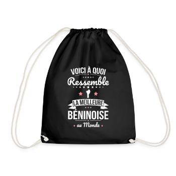 Voici à quoi ressemble la meilleure Béninoise - Sac de sport léger - noir - Devant