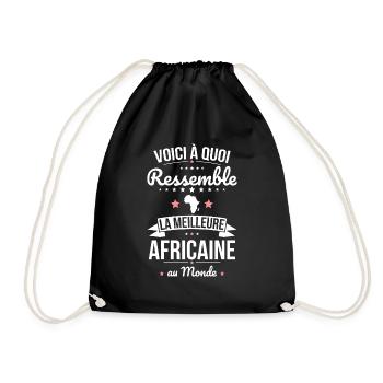 Voici à quoi ressemble la meilleure Africaine - Sac de sport léger - noir - Devant