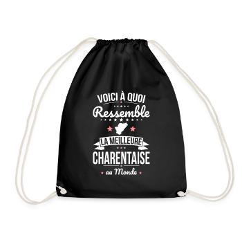 Voici à quoi ressemble la meilleure Charentaise - Sac de sport léger - noir - Devant
