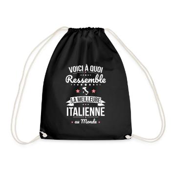 Voici à quoi ressemble la meilleure Italienne - Sac de sport léger - noir - Devant