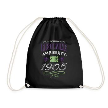 citation article écriture scolaire livre amoureux littéraire - Sac de sport léger - noir - Devant
