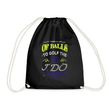cadeau d’anniversaire génial christiangolf anniversaire - Sac de sport léger - noir - Devant