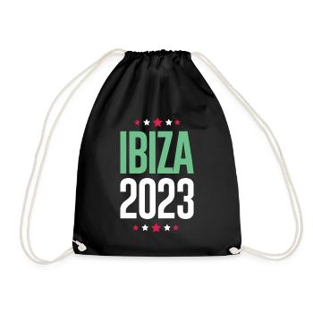 Ibiza 2023 - Turnbeutel - Schwarz - Vorne
