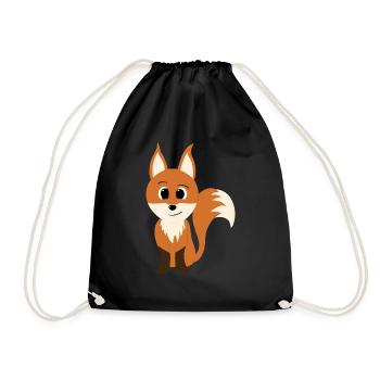 Fuchs - Turnbeutel - Schwarz - Vorne