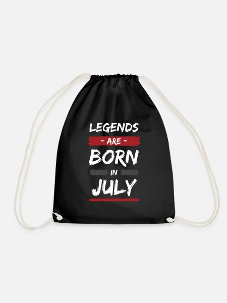Legends were born - Drawstring Bag - black