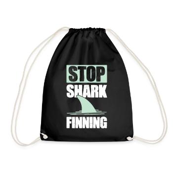 Bien-être animal Requins - Sac de sport léger - noir - Devant