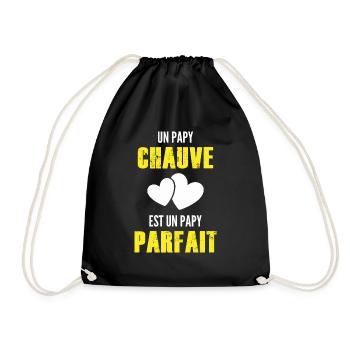 un papy chauve est un papy parfait / grand-père - Sac de sport léger - noir - Devant