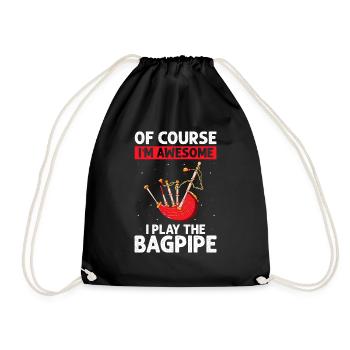 Conception de cornemuse pour Scotland Pride et cornemuse - Sac de sport léger - noir - Devant