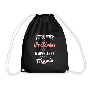 Mes personnes préférées m'appellent Mamie - Cadeau - Sac de sport léger - noir - Devant