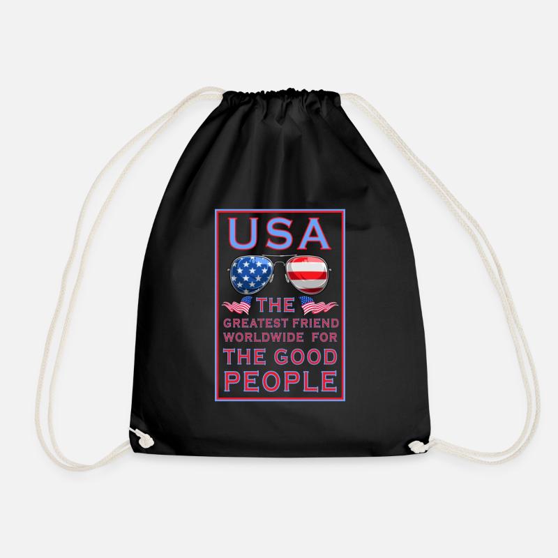 USA ... GOOD PEOPLE - Turnbeutel - Schwarz
