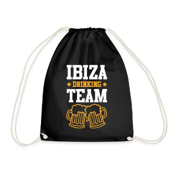 Ibiza Drinking Team - Drawstring Bag - black - Front