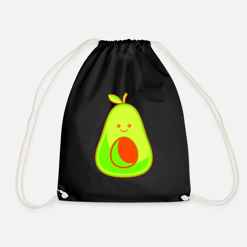 avocado 1 - Turnbeutel - Schwarz