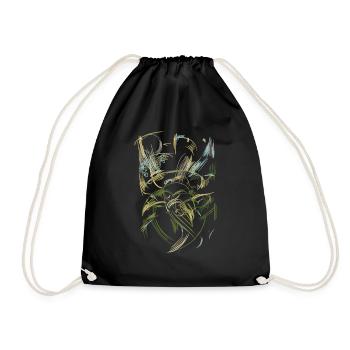 Wild Abstract Fantasy - Background - Drawstring Bag - black - Front