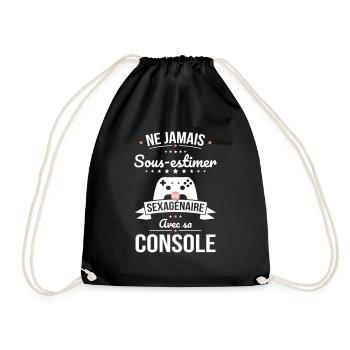 Sous-estimer une sexagénaire avec sa console - Sac de sport léger - noir - Devant