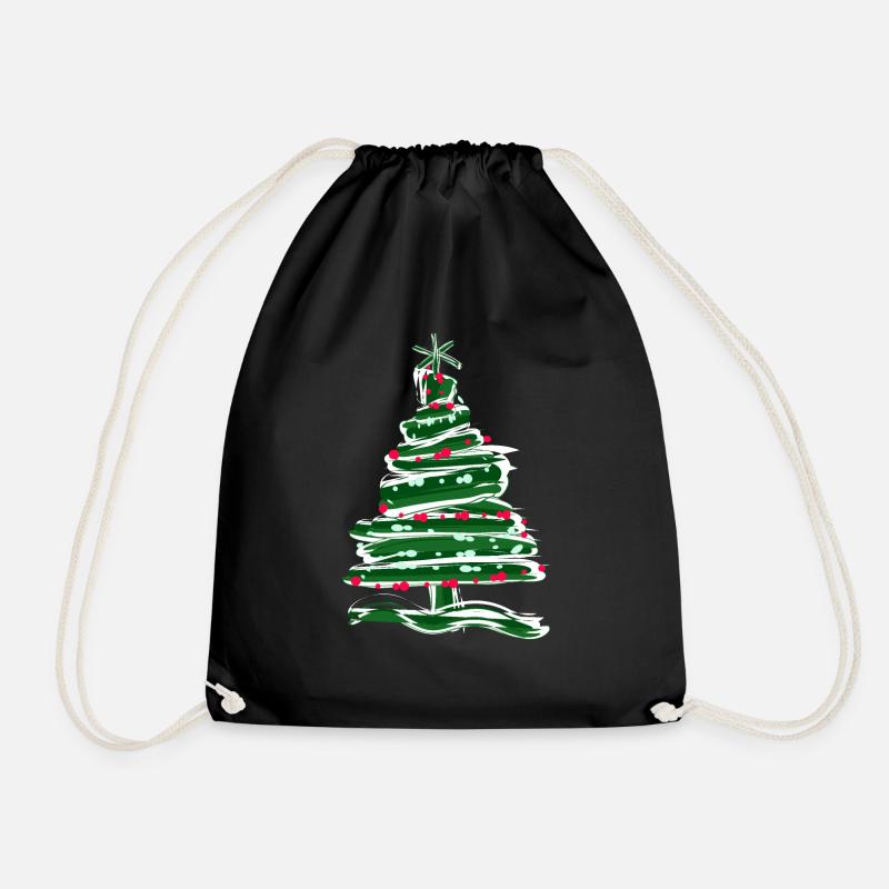 Weihnachtsbaum -g1 - Turnbeutel - Schwarz