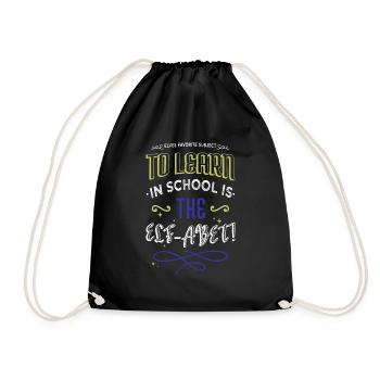 Couples Beach Present Baby Dinosaur Tshirt Gift - Drawstring Bag - black - Front
