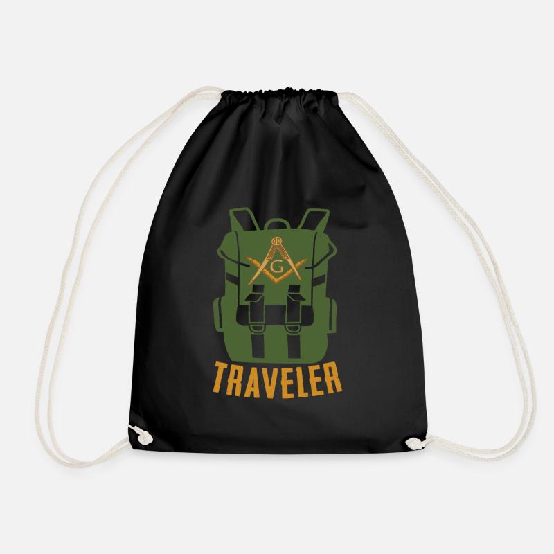 Masonic Freemasonry Fraternal - Turnbeutel - Schwarz