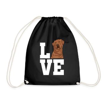 Foxred Labrador Fox Red Labrador Retriever - Drawstring Bag - black - Front