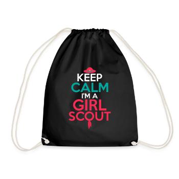 Calm & Scout-Ready : T-shirt d’aventure pour fille - Sac de sport léger - noir - Devant