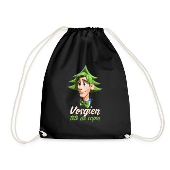 Vosgien tête de sapin - Sac de sport léger - noir - Devant