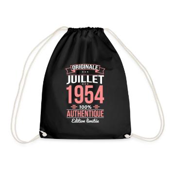 70. Jahrestag - Original - Juli 1954 - Turnbeutel - Schwarz - Vorne